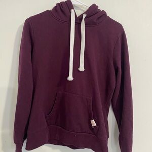 Women's Burgundy Hoodie Sweater